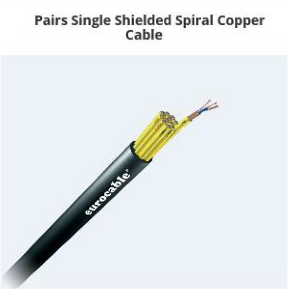 pairs spiral copper cable